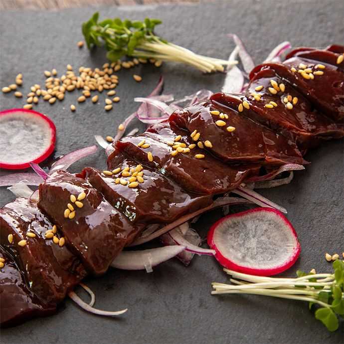 熊本馬刺しのレバー