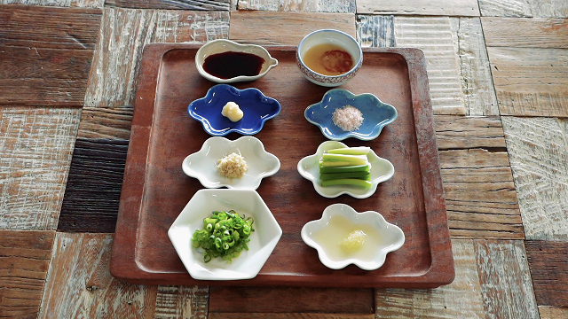 馬刺しに合う薬味やタレ