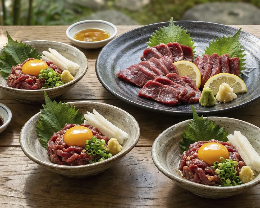 馬ユッケ贅沢盛りBBQセット